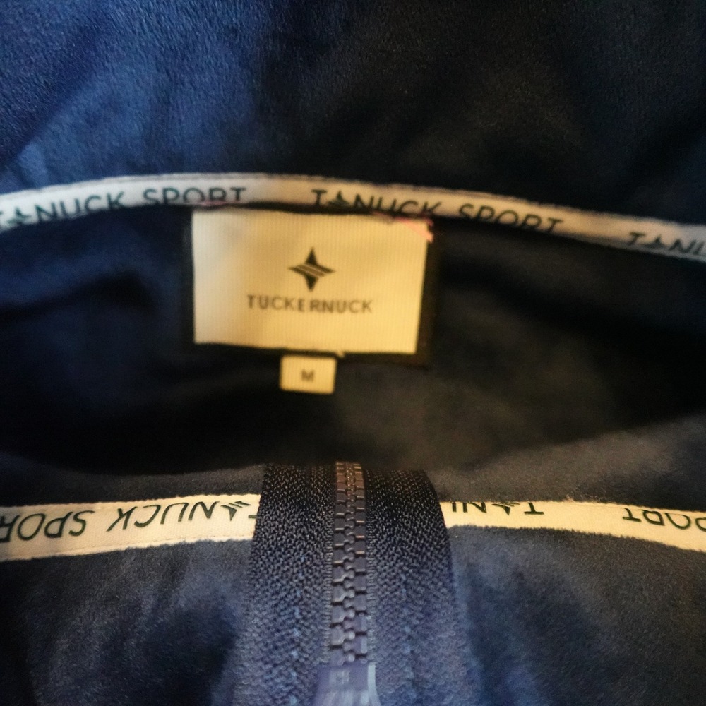 Tuckernuck Jacket Womens Medium Black Blue Sport Lawrence Sherpa Fleece Zip Up - Picture 2 of 11